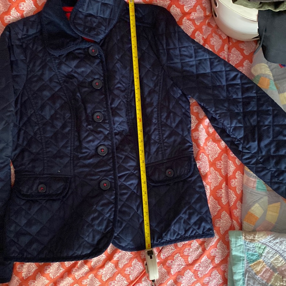 BODEN womens lightweight quilted jacket size US8/UK12 in navy blue - Picture 9 of 10